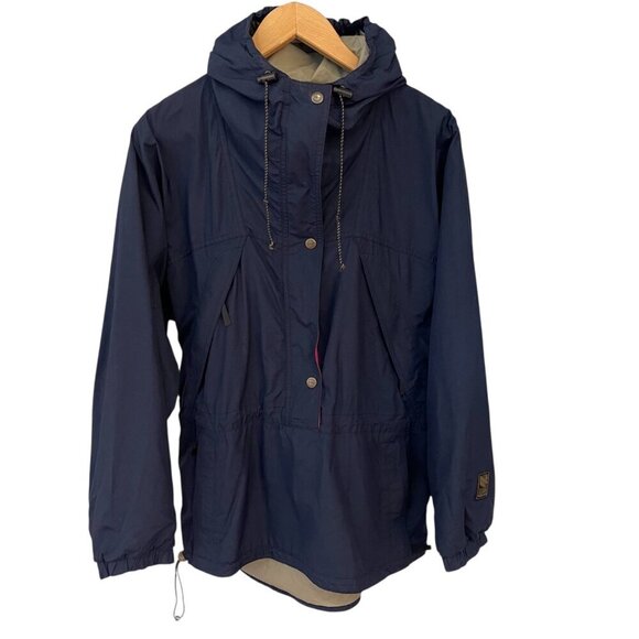 Vtg Y2K Helly Hansen Hooded Anorak Jacket Size M Gorpcore Waterproof Windbreaker - Picture 1 of 12